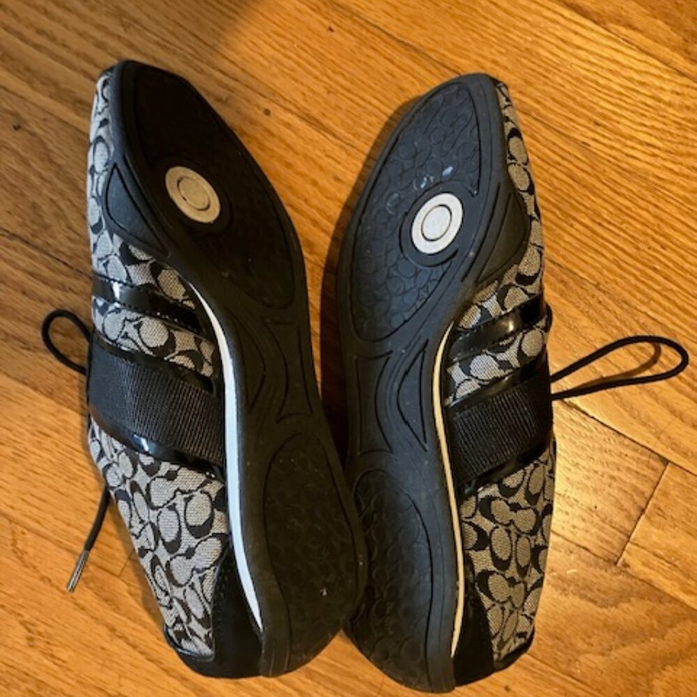 Coach Black CC Sneakers Size 7 - Picture 4 of 5